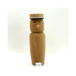 Studenter figur i tr� � unik &amp; h�ndmalet. Str. ca 13x3,5 cm