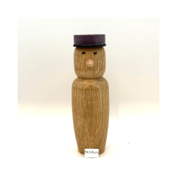 Studenter figur i tr� � unik &amp; h�ndmalet. Str. ca 13x3,5 cm