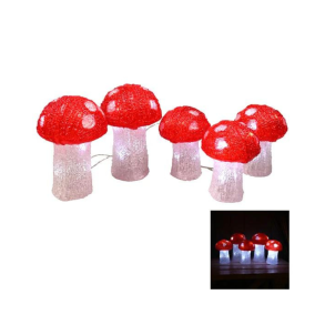 Svampe med 40 LED-lys  Udendrs  5 stk.  IP44 inkl. adapter  Det Gamle Apotek