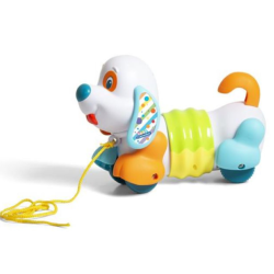 Trk hund. Charlie, The pull along dog. Fra 12-36 mdr. Fra Clementoni.