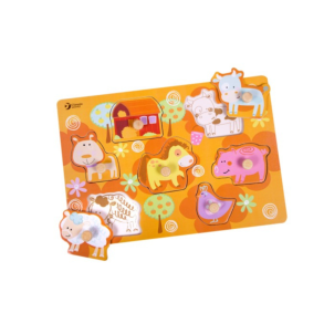 Trpuslespil m/knop. Bondegrdsdyr. Fra 1 1/2+