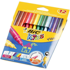 Tusch. Bic Kids. Visa fin. Pk a 12 stk