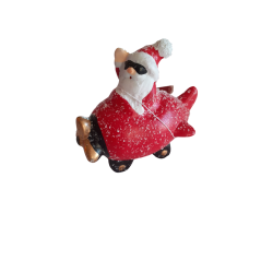 Julemandsfigur i Keramik  Bil, Fly eller Knallert  Pris pr. stk.