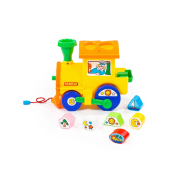 POLESIE Puttekasse Tog m. Klodser 22x14,8x18 cm